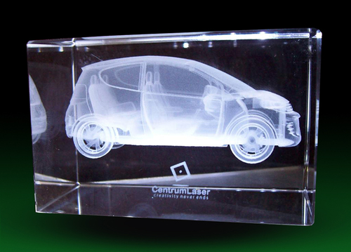 Crystal 3D Laser Engraving Car