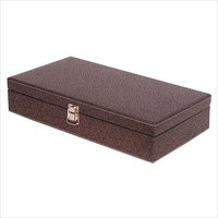 Fico Golden-Brown Watch Box for 12 watches