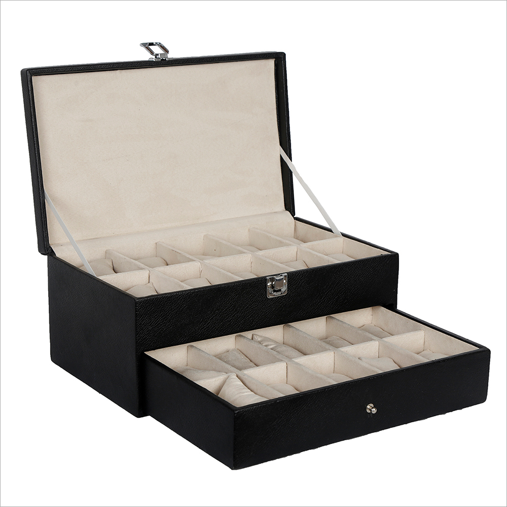 Hard Craft Black Watch box For 20 Watches