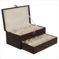 Hard Craft Golden-Brown Watch Boxes for 20 watches
