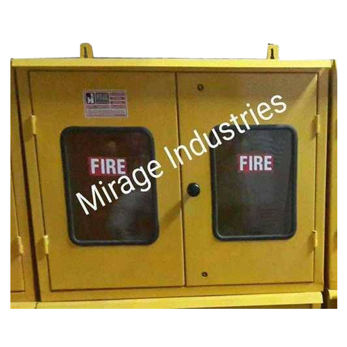 FRP Double Door Yellow Hose Cabinet