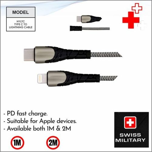 Swiss Military Type C To Lightning Cable
