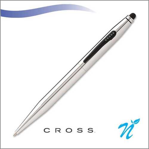 Tech 2 Chrome ball pen with Stylus