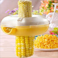 Corn Kerneler - Stainless Steel Blades, Compact And Lightweight Design, Safe Hand-protector, Eco-friendly Abs Material