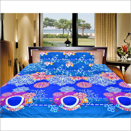 Polycotton Flower Design Bed Sheet