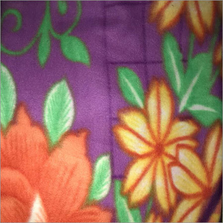 Floral Print Polar Blanket