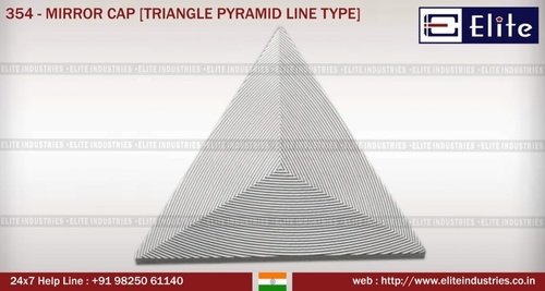 Mirror Cap Triangle Pyramid Line Type
