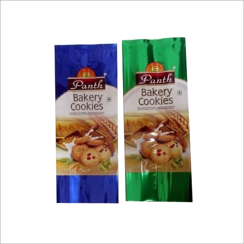 Side Biscuit Pouches - Metalized Laminates with Side and Bottom Gussets, Plastic Material for Enhanced Product Visibility