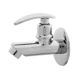 Brass Bib Cock - Brass Material, 14 x 10.4 x 11.2 cm Size | Features HDPE, LDPE, PET, PP, PVC Plastic, Rectangular Shape