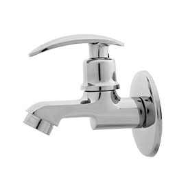 Cp Brass Bib Cock - Brass Material, 4-6 Inch Size, Rectangular Shape | Durable Design for Reliable Performance in Plumbing Applications