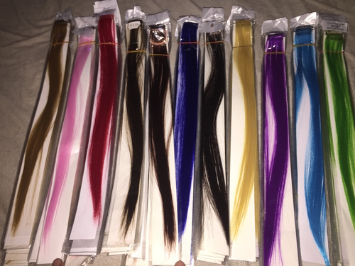 colourfull  clip-in hair extension