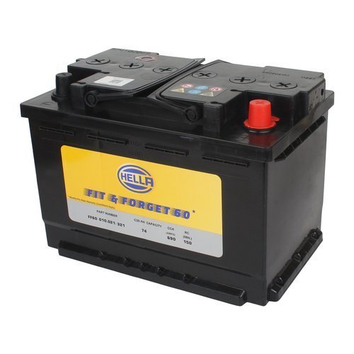 Hella FF60 010.021-321 12V 74AH DIN74 Battery
