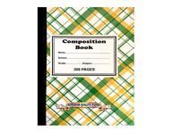 Composition Notebook - 300 Pages, 19x25 cm Size, 54 GSM Paper | Soft Binding, Eco-Friendly Material, Durable Duplex Cover