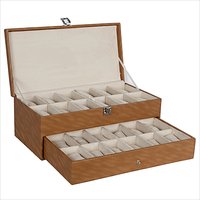 Hard Craft Brown Watch Boxes for 24 watchs