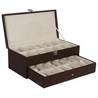 Hard Craft Golden-Brown Watch Boxes for 24 watche