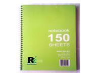 Spiral Notebook - 150 Sheets, 10.5 x 8 Inches | Eco-Friendly Grey Duplex Cover, Soft Binding