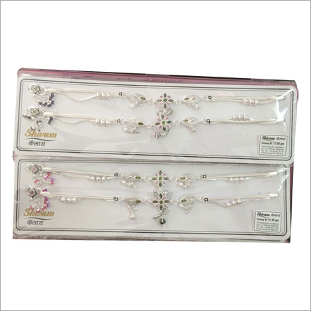 Fancy Silver Anklet