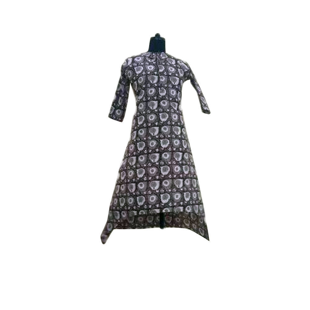 Black Ladies Hand Work Kurti