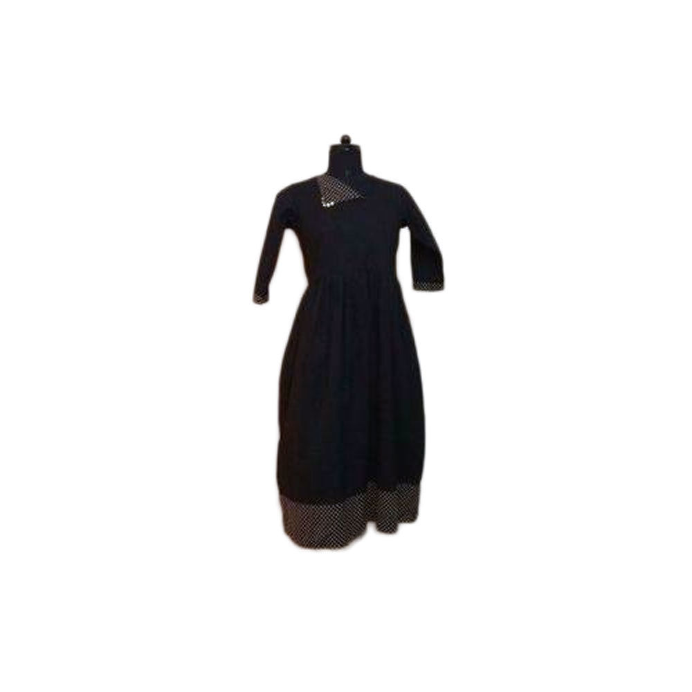 Black Ladies Plain Kurti