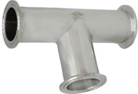 Stainless Steel Tc Tee - Color: Silver