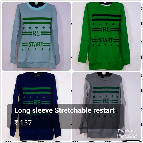 Long Sleeve Stretchable T-Shirts Age Group: Boys & Mens