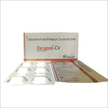 Cefpodoxime Tablets - Cefpodoxime and Clavulanic Acid Combination 100-400 mg Dosage, Tablets for Systemic and Urinary Infections, Store in Cool Place
