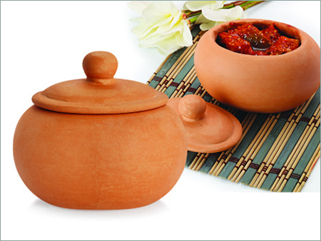 Oval Clay Pickle Jar