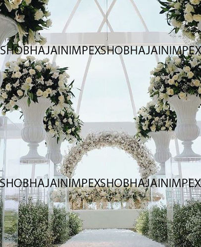 White Wedding Flower Pot