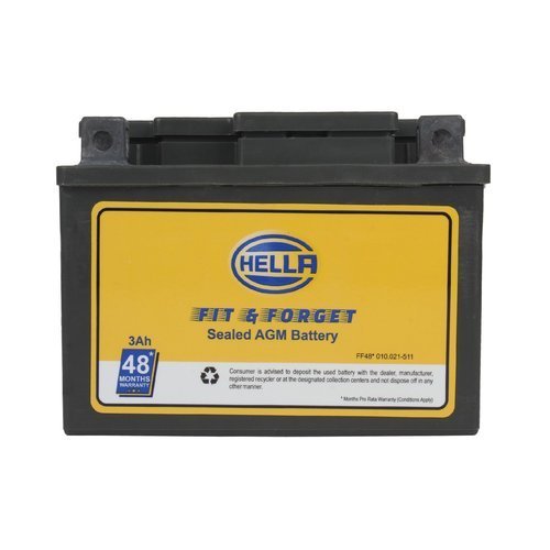 Hella Ff48 010.021-511 Heltz4L Fit N Forget 3Ah Motorbike Battery Voltage: 12V Volt (V)