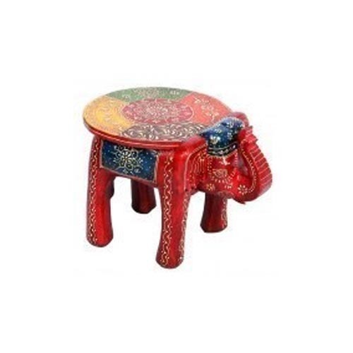 Wooden Elephant Stool By INDIAN CULTURE HANDICRAFT