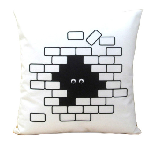 Digital Printed Stylish Cushion Cover - Poly Cotton 40x40 cm (16x16 inches), White Color, Square Shape, Zipper Closure, Ideal for Home & Garden Use