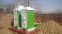 Double Toilet Set - Fiber Reinforced Plastic, Customizable Dimensions, Eco-friendly | Durable, Easy To Clean, Weatherproof, Quick Setup