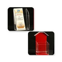Acrylic Card Holder - 2.5 X 3.5 Inch, Transparent Design With Logo Display