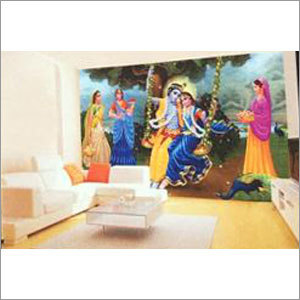 Lord Krishna Swing Wall Covering