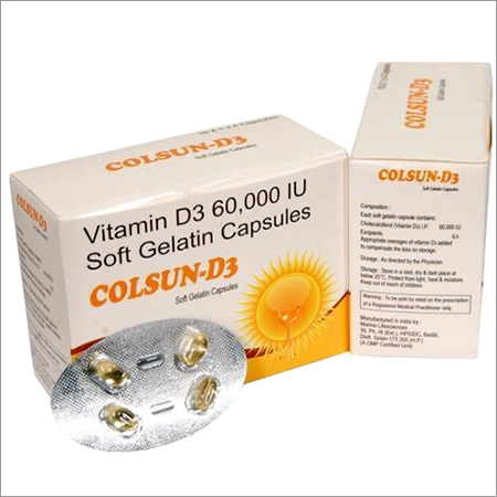 Cholecalciferol With Vitamin D3 Soft Gel Capsules