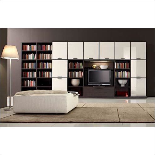 TV Unit With Book Shelf