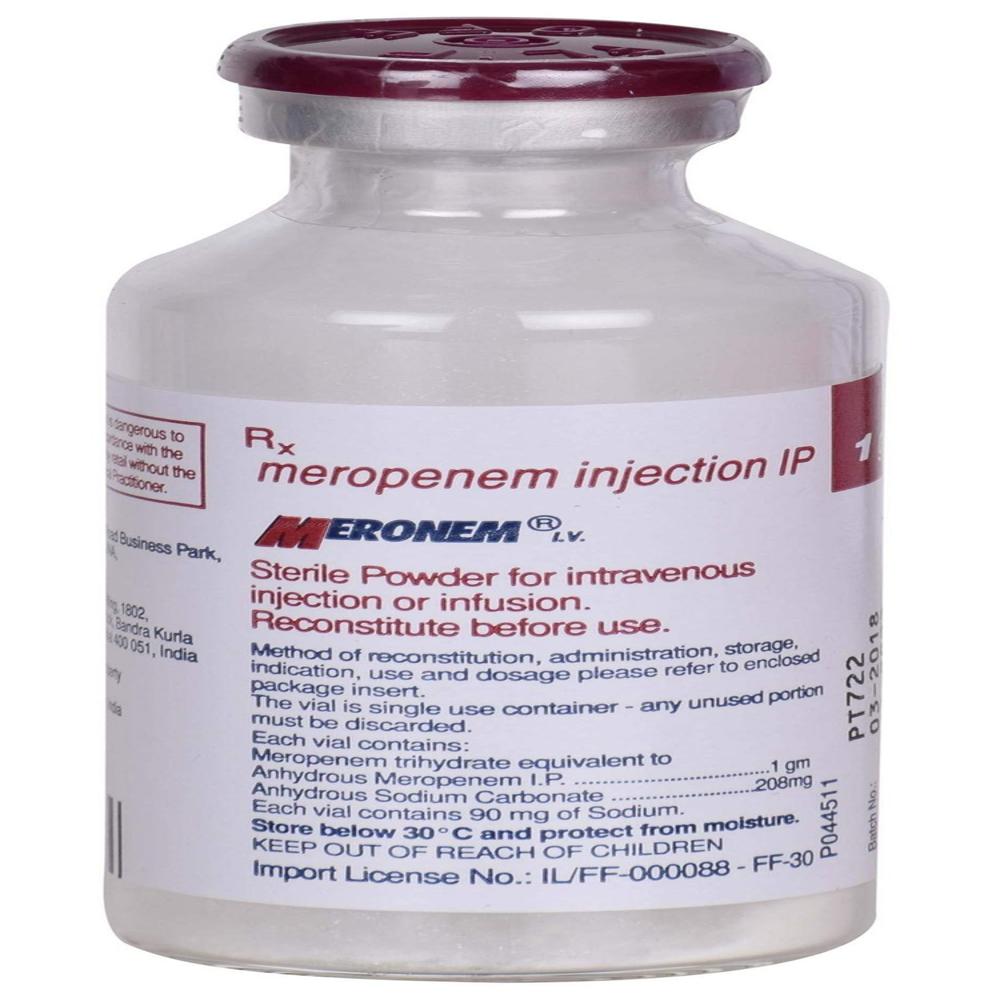 Meropeneum Injection - Physical Form: Liquid