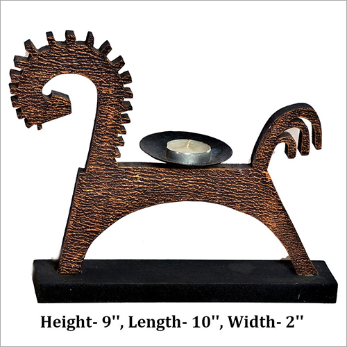 Black And Brown Candle Stand