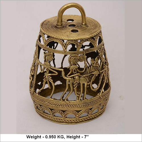 Golden Brass Handicraft Lamp
