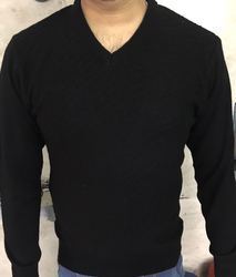 Black Full Sleeve Mens Sweater