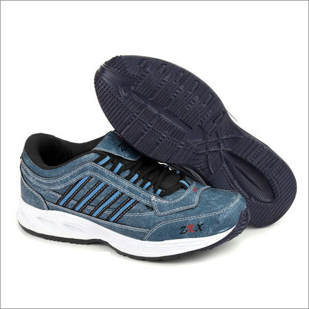 Mens Denim Blue Sports Shoes Insole Material: Pu