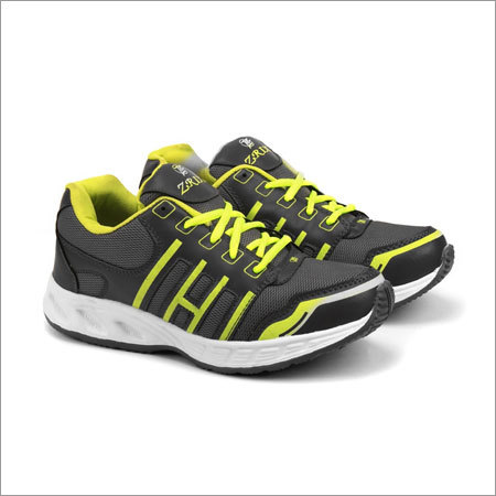 Spring Grey & P Green Fylon Sole Sports Shoes