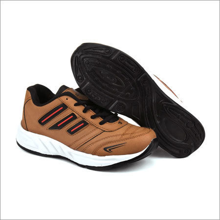 Tan Black Fylon Sole Sports Shoes Insole Material: Eva