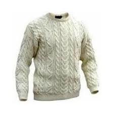 White Gents Woolen Sweater