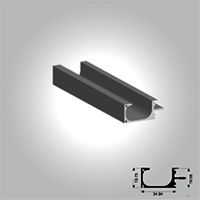 Aluminium Kitchen Profile - Color: Anodized