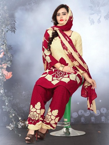 Red Patiala Salwar Kameez