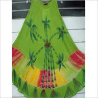 Ladies Fancy Umbrella Dress - Silk, Printed, Summer | Traditional Ethnic Design, Quick Dry, Soft & Lightweight Fabric For Elegant Occasions
