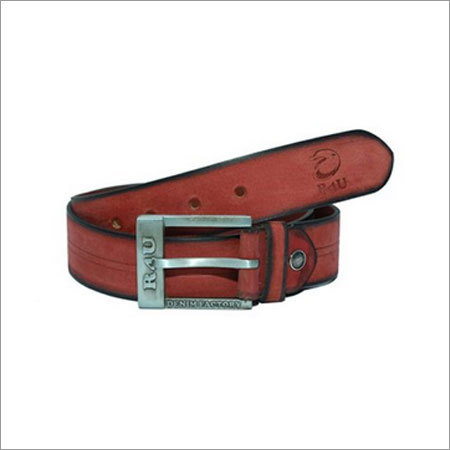 R4U Genuine Leather Reddish Brown Belt for Men