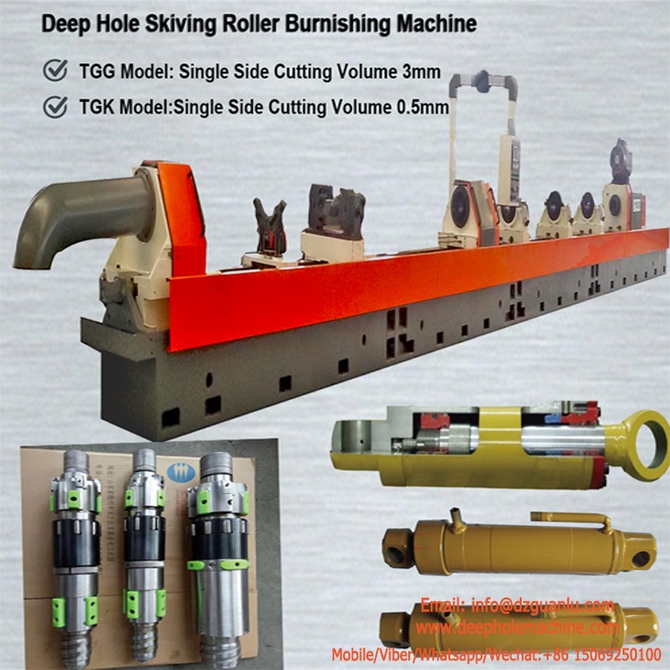 Deep hole roller scraping machine