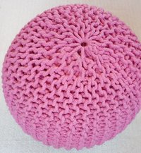 Knitted POUFS